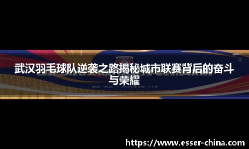 武汉羽毛球队逆袭之路揭秘城市联赛背后的奋斗与荣耀